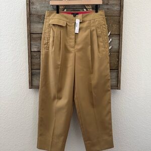 J. Crew Tapered Tan Khaki‎ Chinos work pants ladies size 10 NWT AJ438
